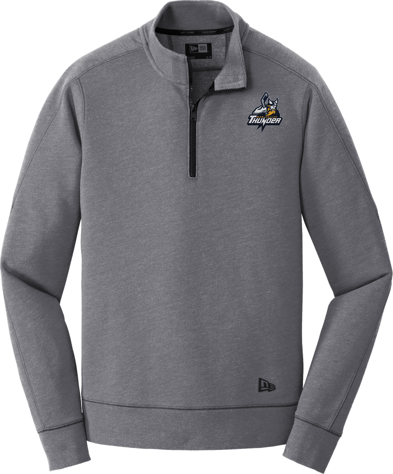 Mon Valley Thunder New Era Tri-Blend Fleece 1/4-Zip Pullover