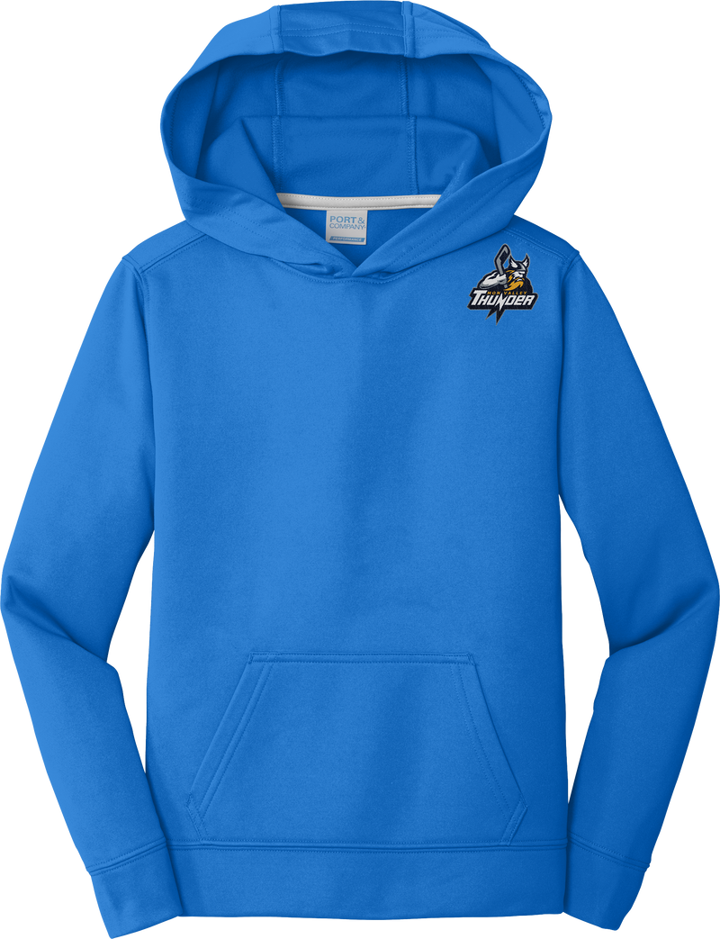 Mon Valley Thunder Youth Performance Fleece Pullover Hooded Sweatshirt