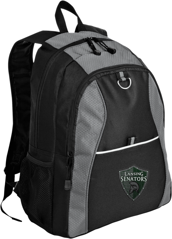 Lansing Senators Contrast Honeycomb Backpack