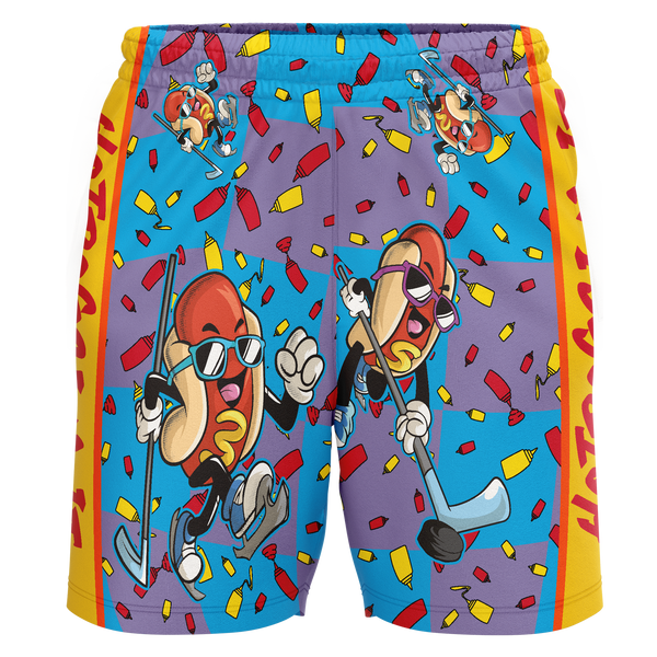 Youngstown Phantoms Hot Dog Adult Workout Wear Shorts