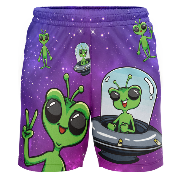 Youngstown Phantoms Alien Adult Workout Wear Shorts