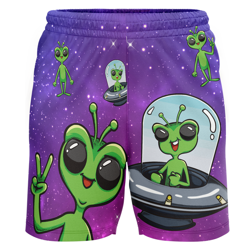 Youngstown Phantoms Alien Adult Workout Wear Shorts