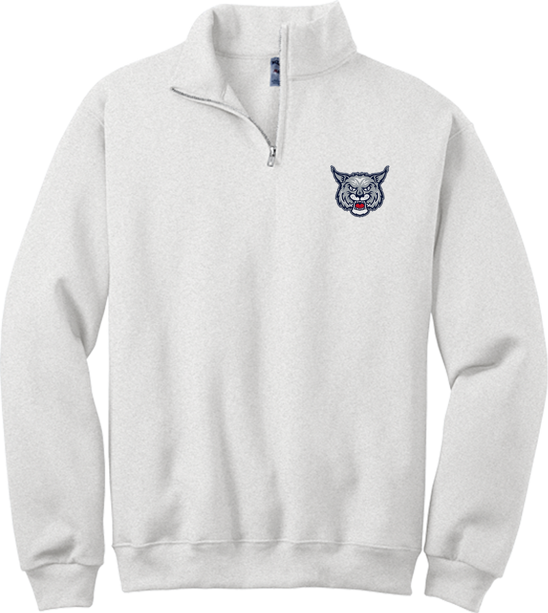 CT Bobcats NuBlend 1/4-Zip Cadet Collar Sweatshirt