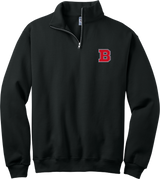 CT Bobcats NuBlend 1/4-Zip Cadet Collar Sweatshirt