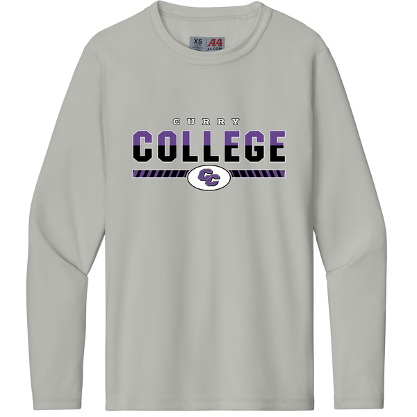 Curry College Youth Cooling Performance Long Sleeve Tee
