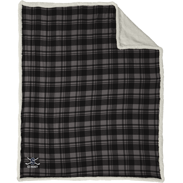 Midd South Hockey Flannel Sherpa Blanket