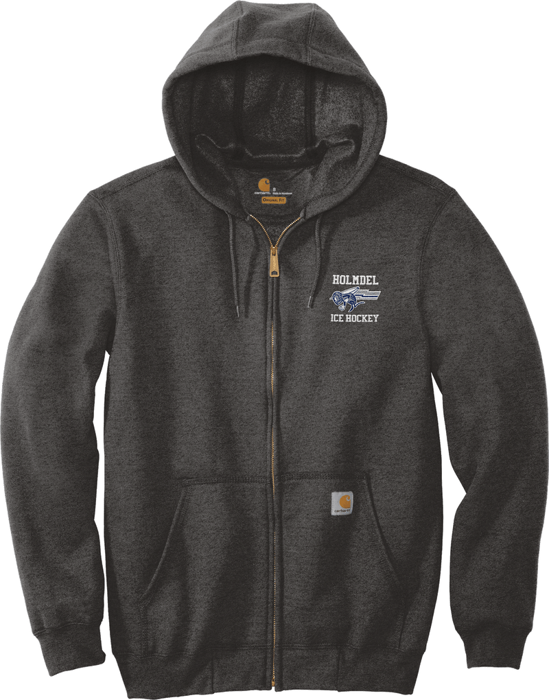 Holmdel Hockey Carhartt Midweight Hooded Zip-Front Sweatshirt