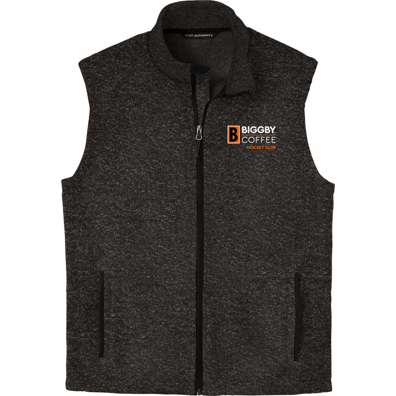 Biggby Coffee Hockey Club Sweater Fleece Vest