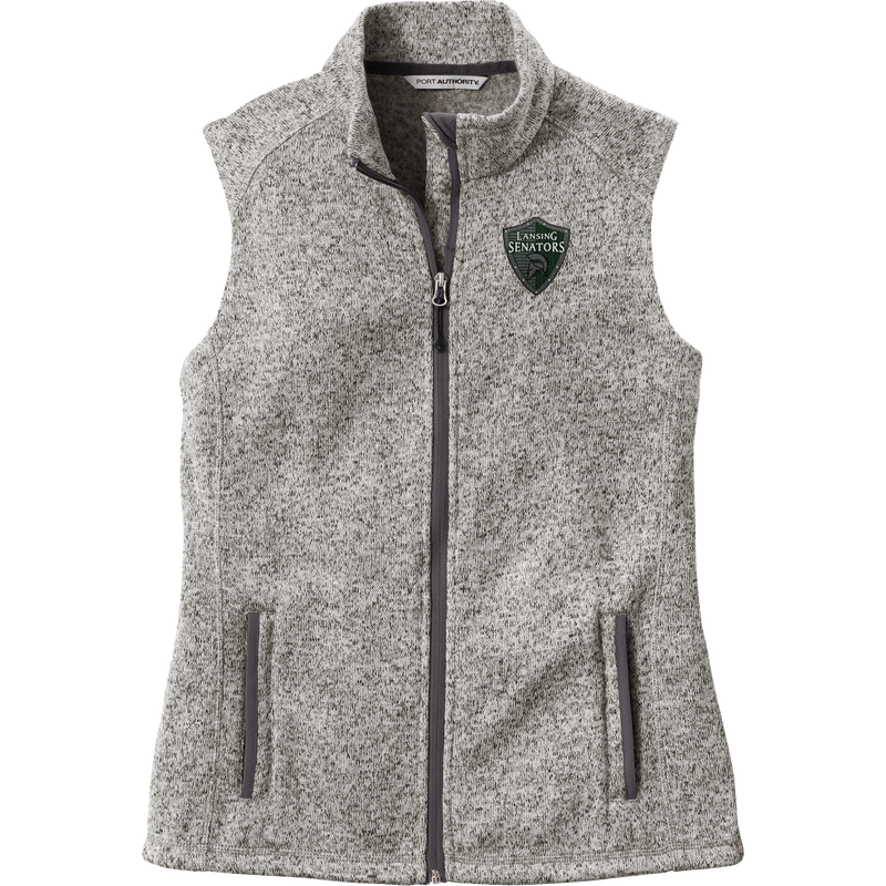 Lansing Senators Ladies Sweater Fleece Vest