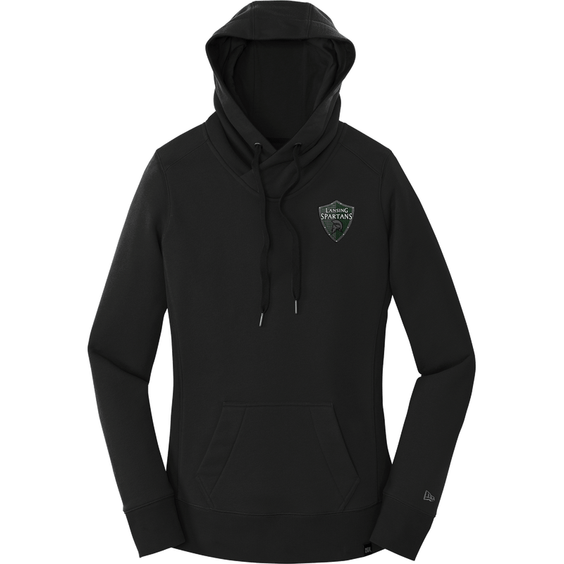 Lansing Spartans New Era Ladies French Terry Pullover Hoodie