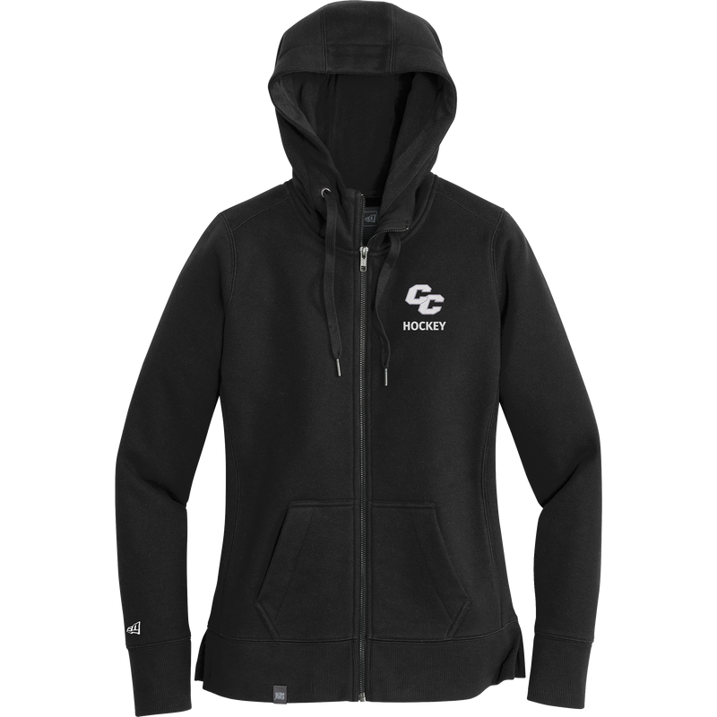 Curry College New Era Ladies French Terry Full-Zip Hoodie