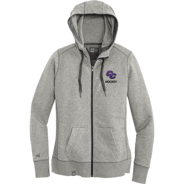 Curry College New Era Ladies French Terry Full-Zip Hoodie