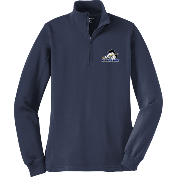 Mid-State Mustangs Ladies 1/4-Zip Sweatshirt