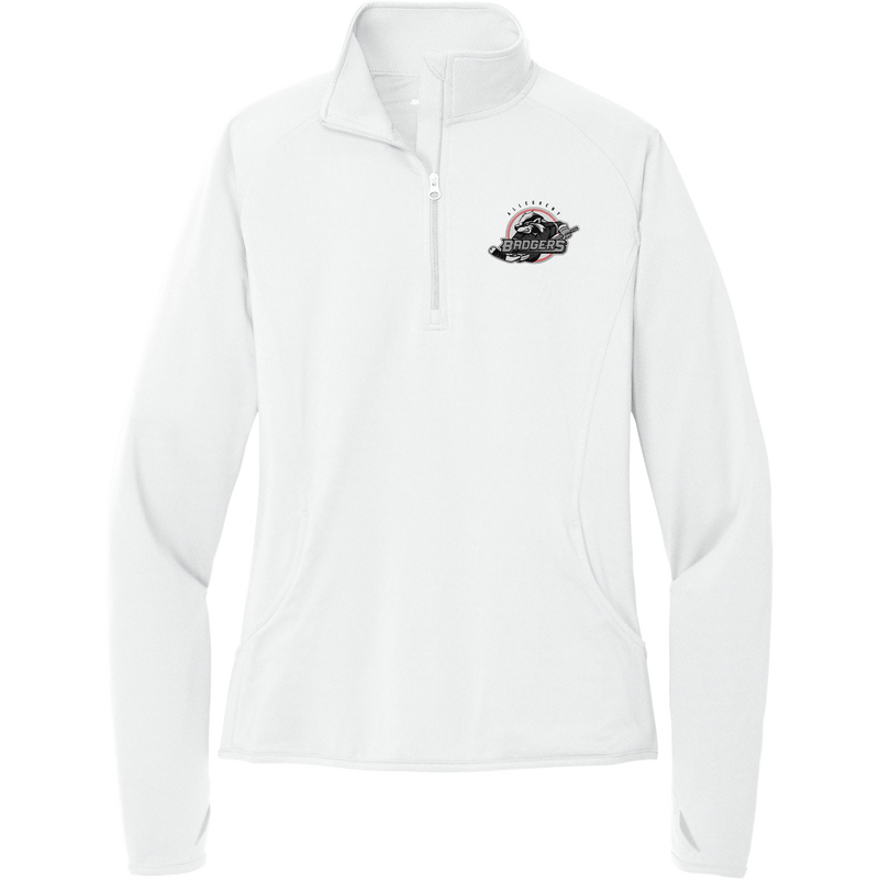 Allegheny Badgers Ladies Sport-Wick Stretch 1/4-Zip Pullover