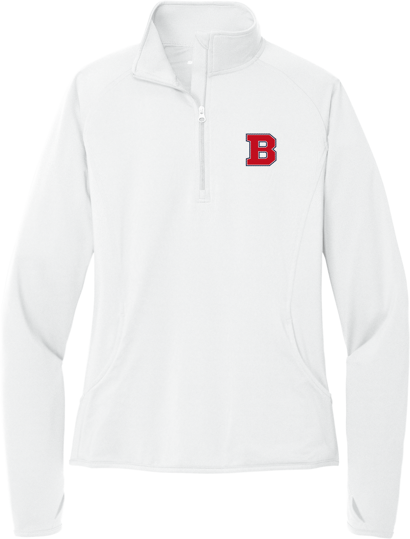 CT Bobcats Ladies Sport-Wick Stretch 1/4-Zip Pullover