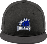 Brandywine Outlaws New Era Shadow Heather Striped Flat Bill Snapback Cap