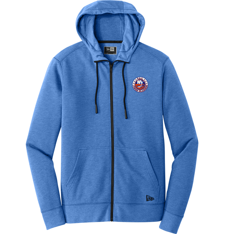 PAL Jr. Islanders New Era Tri-Blend Fleece Full-Zip Hoodie