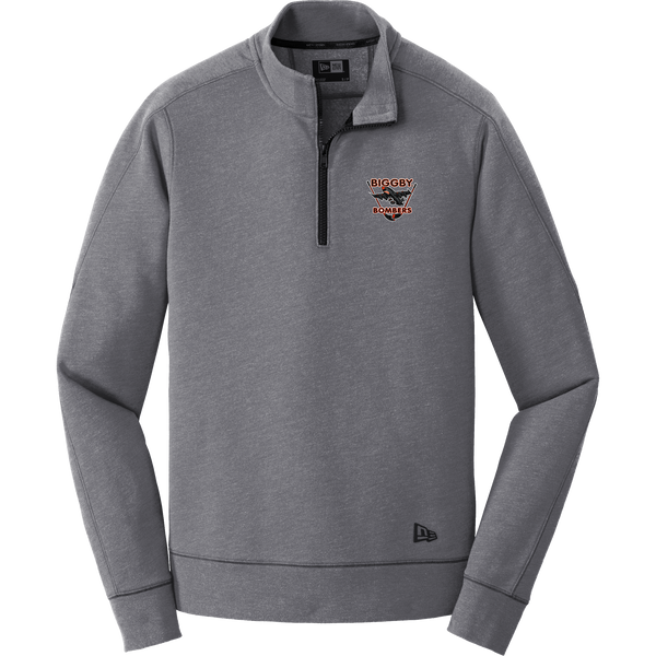 Biggby Bombers New Era Tri-Blend Fleece 1/4-Zip Pullover
