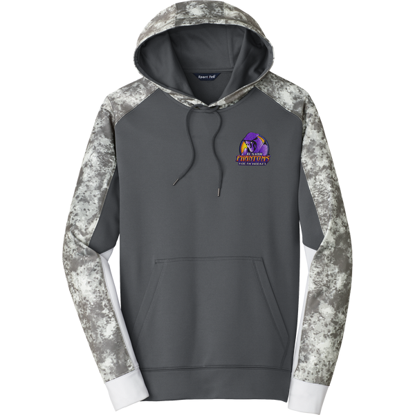 Jr. Phantoms Sport-Wick Mineral Freeze Fleece Colorblock Hooded Pullover