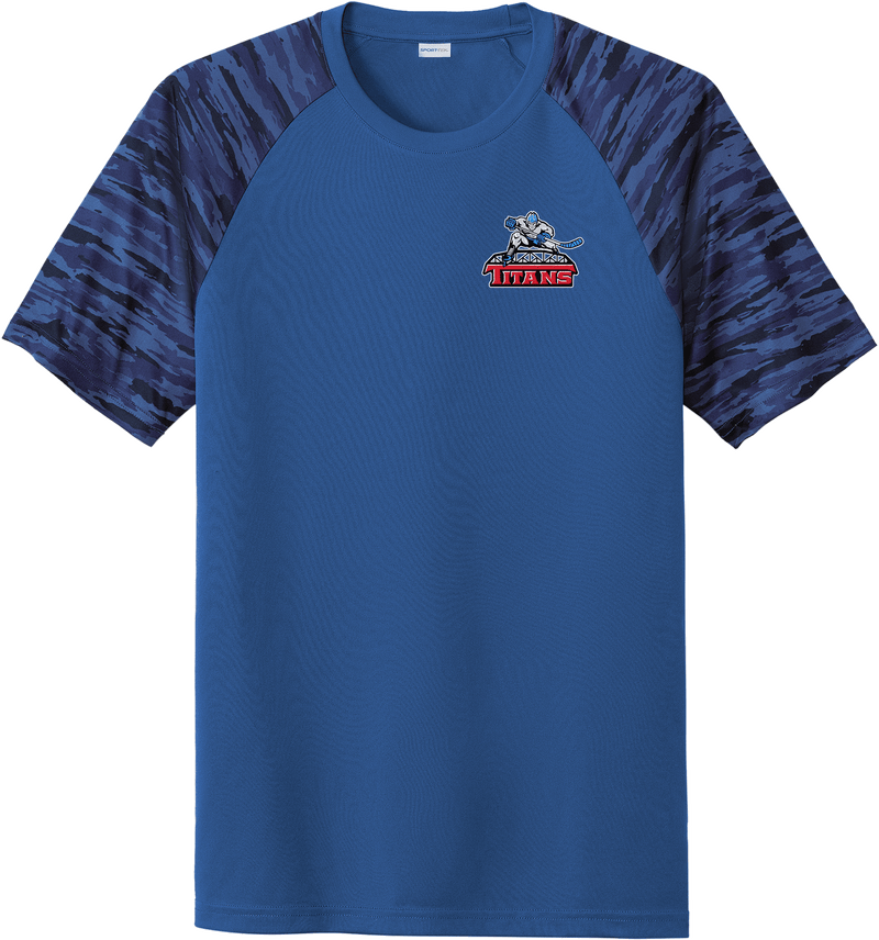 NJ Titans Drift Camo Colorblock Tee