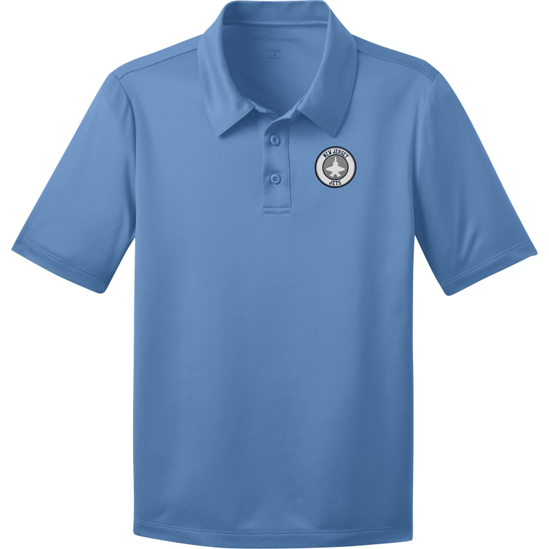 NJ Jets Youth Silk Touch Performance Polo