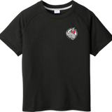 CT Whalers Tier 2 Youth PosiCharge  Tri-Blend Wicking Raglan Tee