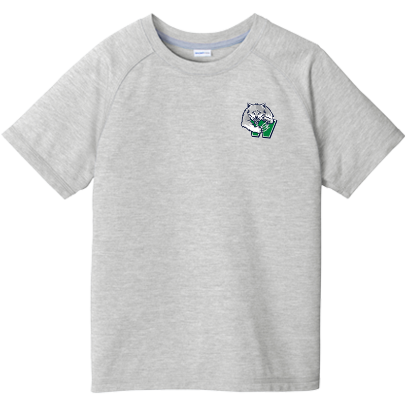 Woodbridge Wolfpack Youth PosiCharge Tri-Blend Wicking Raglan Tee
