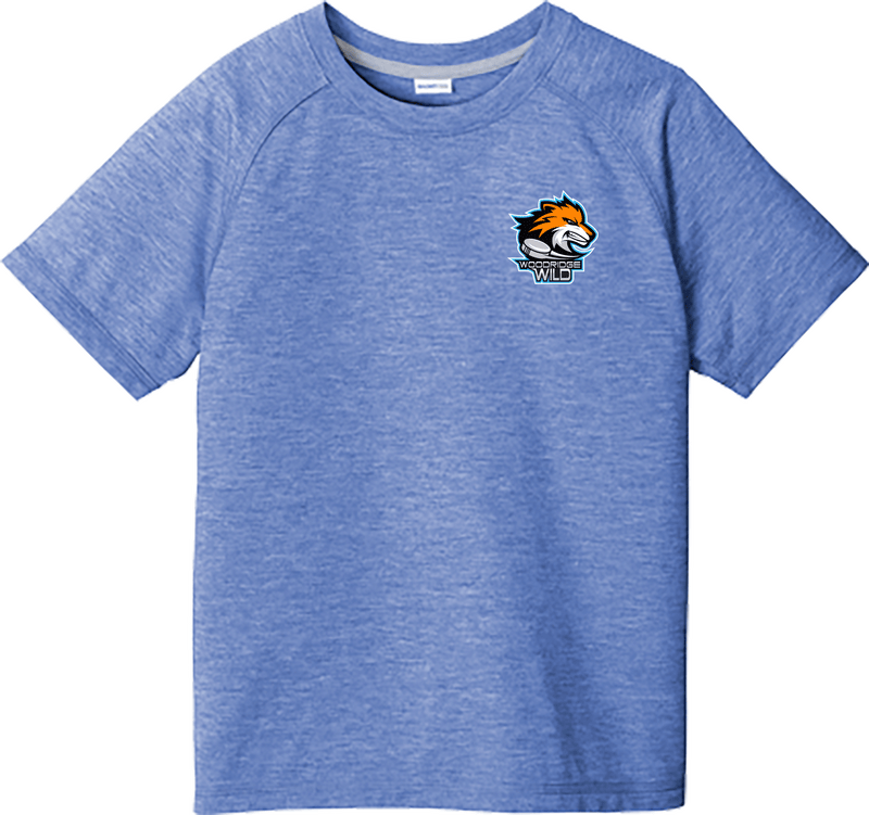 Woodridge Wild Youth PosiCharge  Tri-Blend Wicking Raglan Tee